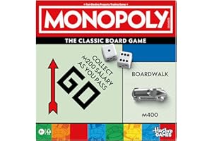 Monopoly Board Game | Classic Game with Storage Tray and Larger Tokens | Ages 8+ | 2 to 6 Players | Family Games for Kids and Adults | Kids