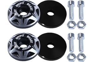 Tongze License Plate Screws : M6 Screw Bolts License Plate Screw Kit CNC Carved Aluminum Alloy Automobiles Trucks Motorcycle License Plate Bolts (12Pcs- Black)