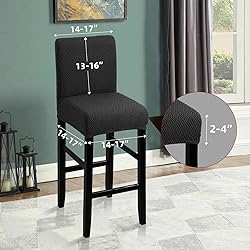 YISUN Waterproof Bar Stool Covers, Stretch Pub