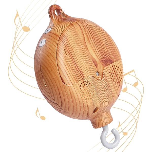 ドローイング『Baby Mobile』 Amazon.com : Baby Mobile Rotary Music Box Imitation Wood with