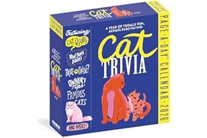 Cat Trivia Page-A-Day® Calendar 2026: Cat Quotes, Paw-some Books, True or False, Owner's Tips, Famous Cats, Know Your Breeds, and More!