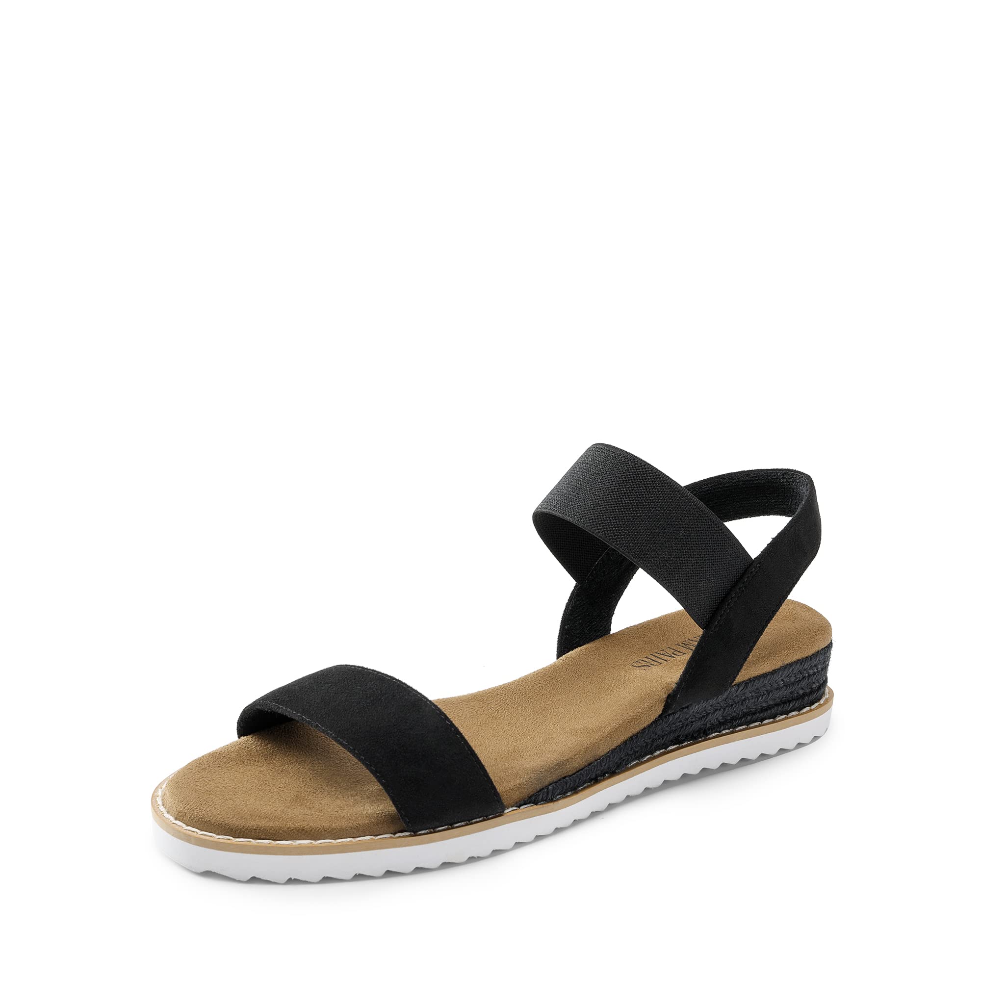 Sugar Women's Valentina Open Toe Ankle Strap Sandals - Dressy Block Heel With Stone Detail