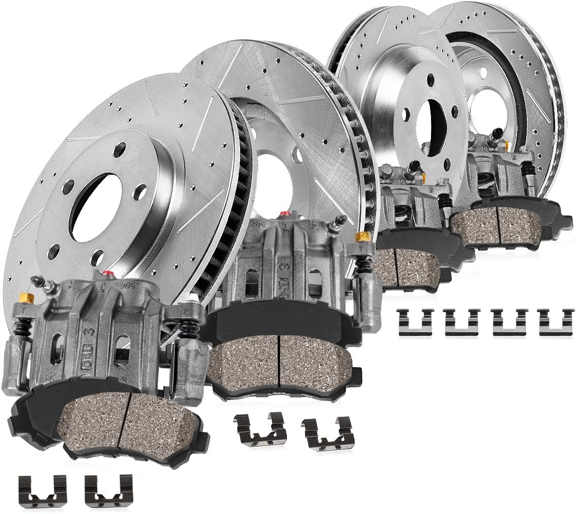 CCK11432 Callahan FRONT ] SN95 [ Pads Ceramic [8] Dust Low Quiet + Rotors Drilled/Slotted [4