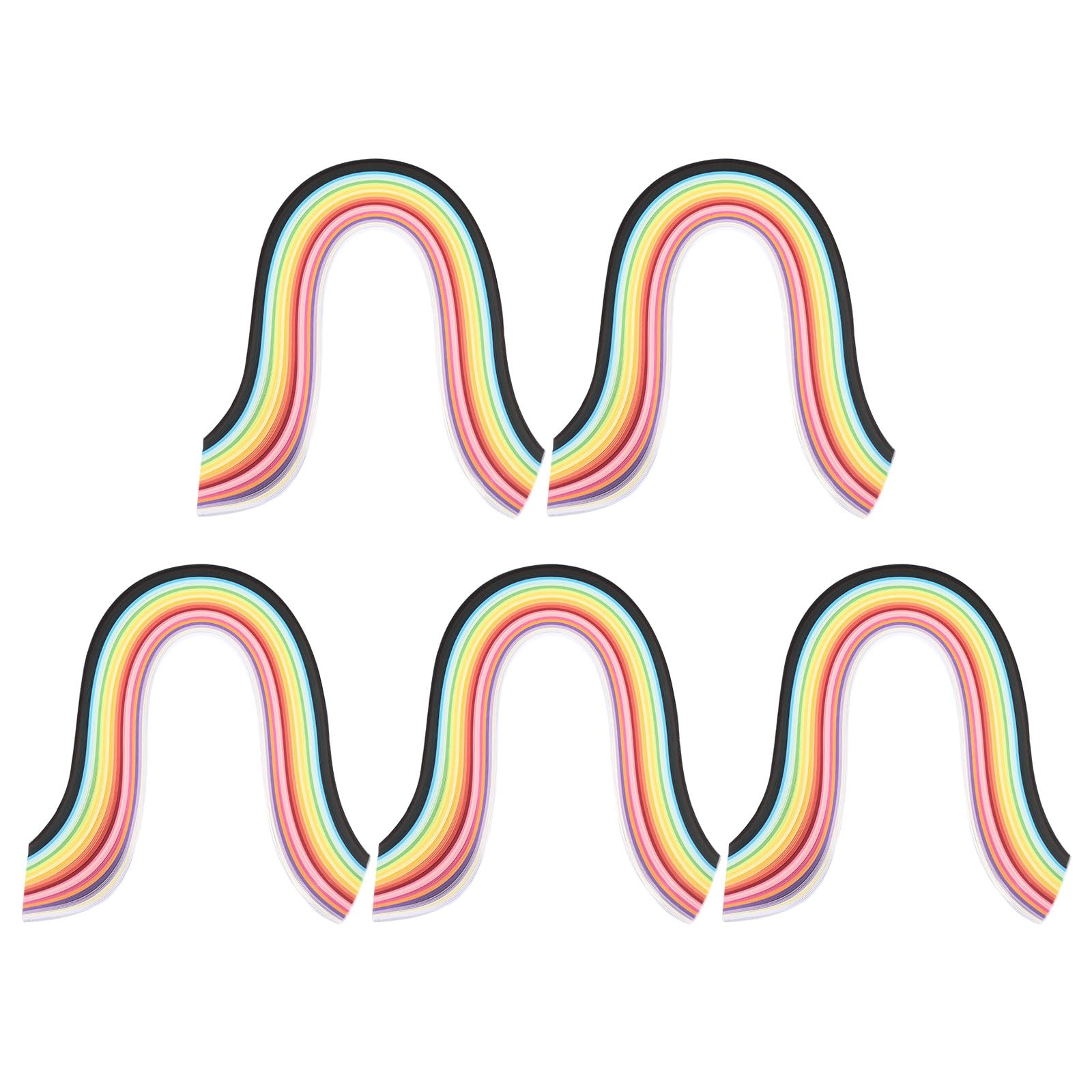 PATIKIL 1300pcs Quilling Strips Paper, 5mm x 39cm Origami Paper Quilling Kits for Adults Beginner Art DIY Craft Christmas, Multicolor