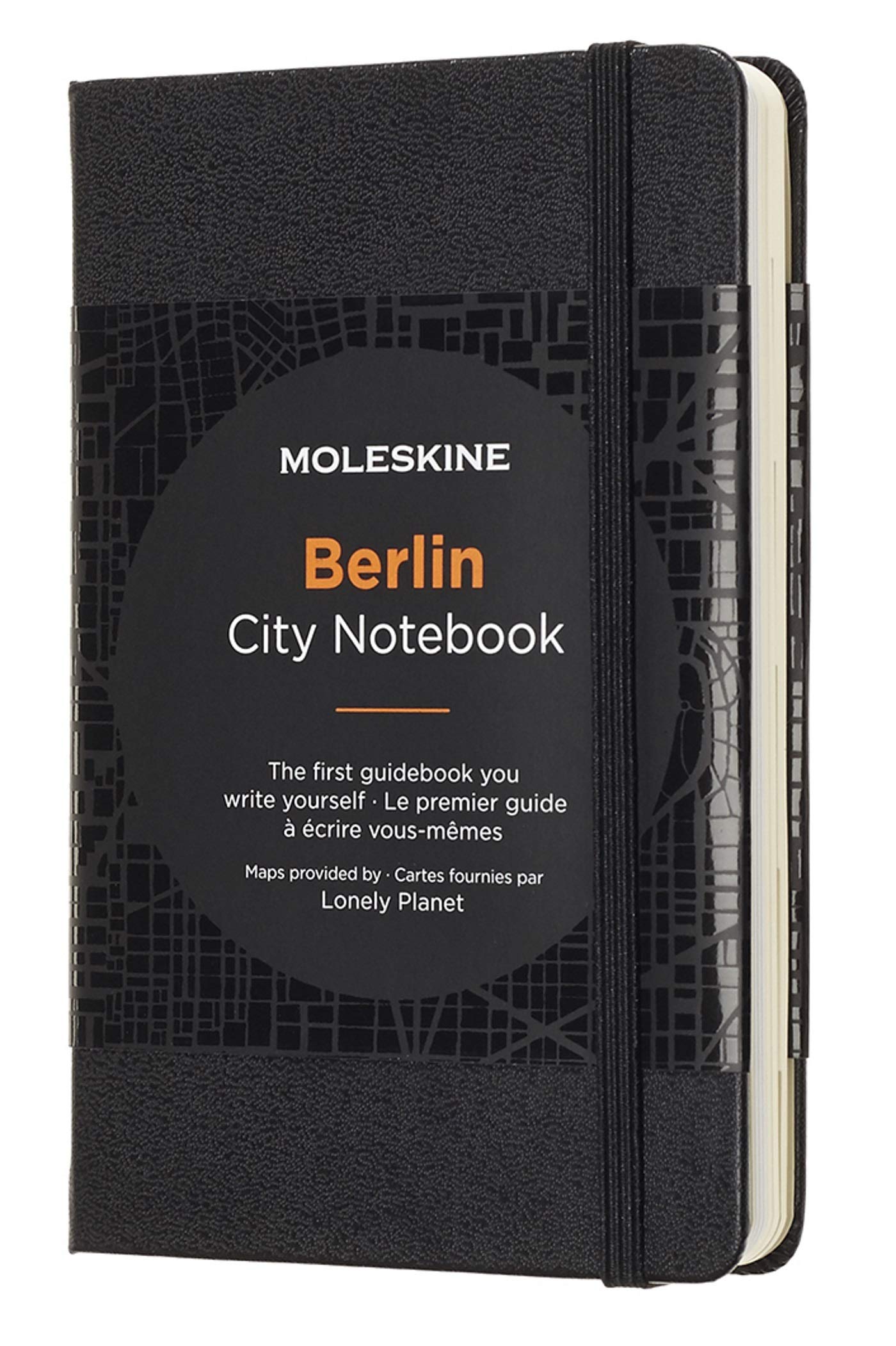 Moleskine City Notebooks Berlin with Plain and Ruled Page, Notebook with Hard Cover, Elastic Closure and City Maps, Black Colour, Size 9 x 14 cm, 220 Pages