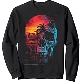 Beach Skull | Men Women XS - 6XL | Graphic Sweatshirt