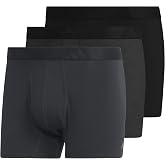 adidas Mens Luxe Comfort 3-Pack Trunk Underwear Casual - Grey | Soft Brushed Fabric, Boxer Brief or Trunk, Tag-Free Waistband, No-Ride-Up Legs, Sizes S Through XXL, All-Day Comfort