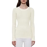 v28 Turtleneck Sweaters Women Retro Mock Neck Ribbed Knitted Pullover Fashion Fall Sweater