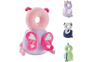 KINGCHEER Baby Back Potection Toddler Safety Protector Cushion Pad Toddler Backpack for Crawling Walking Adjustable Back Safety for Boys and Girls(Butterfly)
