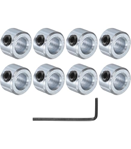 Stainless Steel Housing 1 1/4 In Diameter Ball Valves Uxcell Set Screw Collars 1-1/8" Bore 304 Stainless Steel Shaft Collars, 1-3/4" OD, 5/8" Width Axle Collar Clamp For Linear Rod Shaft Guide