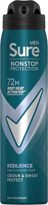 Sure Men Nonstop Protection Resilience Anti-Perspirant Aerosol 6x250 ml view 2