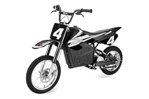 Razor MX650 Dirt Rocket Bike Electric Ride-On for Ages 16+, 220 lb Max Weight, Black – 36V Battery, Up to 17 Mph, 40-Min Run Time, Twist-Grip Throttle, 16” Front and 14” Rear Pneumatic Tires