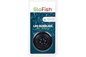 GloFish Blue LED Bubbler, Aquarium Lights With Air Stone For Fish Tanks