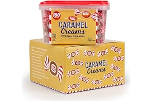 Goetze's Candy Caramel Creams - 100 Count Candy Tub - Gift Box - Fresh from the Factory