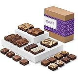 Fairytale Brownies Medley Individually Wrapped Gourmet Chocolate Food Gift Basket - Full-Size, Snack-Size and Bite-Size Brown