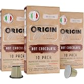 Hot Chocolate Capsules for Nespresso Original Machine 30 Count Hot Cocoa Pods, Single-Serve Nespresso Original Line Compatible, Made in Italy (Hot Chocolate, 30)