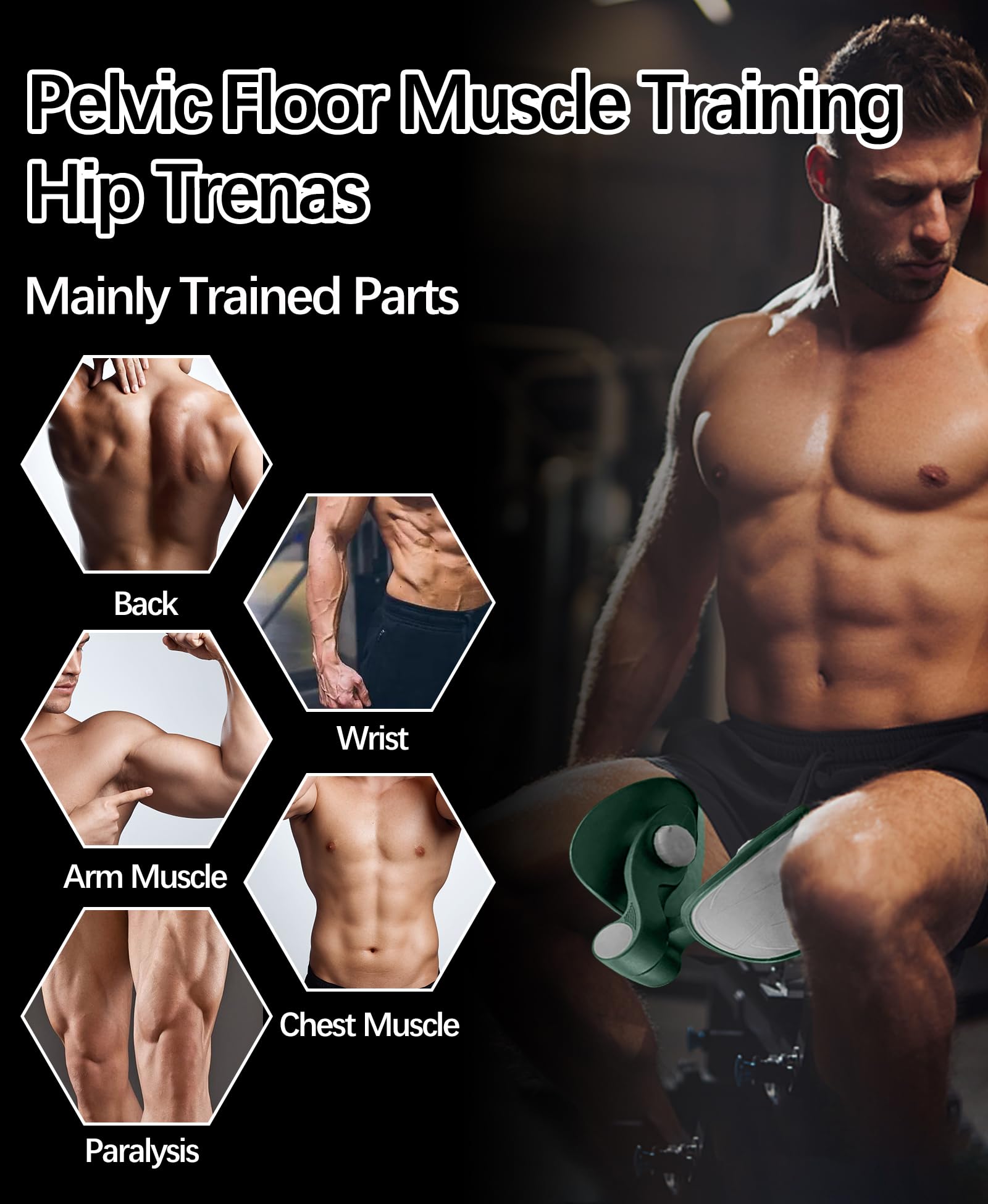 Thigh Trainer Kegel Exerciser, Pelvic Floor Trainer, Kegel Trainer for Postpartum Rehabilitation, Trimmer Inner Thigh, Thigh Toner Workout