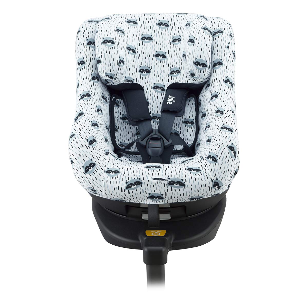 JYOKO KIDS Cotton Cover Liner compatible with Joie Spin 360, Nuna REBL (Raccoon)