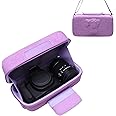Camera Case for Canon EOS Rebel R100 / R50 / T7 / R5 / R6 Mark II / R7 / R8 / 90D / 5D Mark IV, Sony, Nikon DSLR SLR Camera, 18-55mm Lens, SD Card, Battery and Cable with Shoulder Strap, Purple