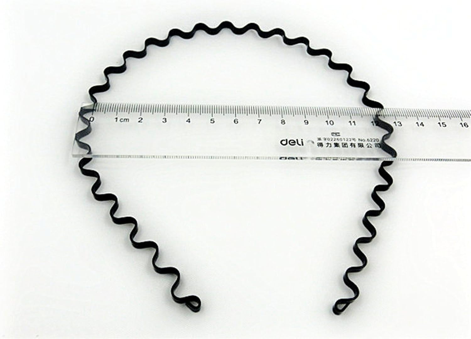 Metal Headband Black Hair Hoop,Multi-Style Black Non-slip Metal Hair Hoop Unisex Flexible Headbands Accessories for Women Men (1 pack) - Image 4