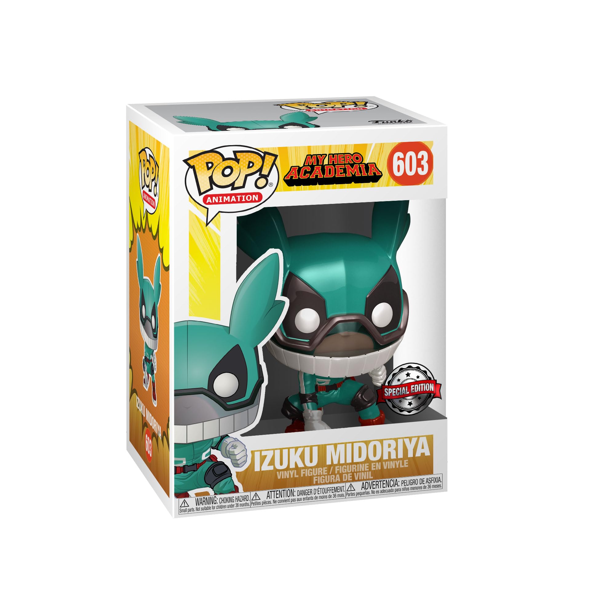 Funko Pop! Animation: My Hero Academia (MHA) - Izuku Midoriya - (MHA) - Deku With Helmet - Metallic - Collectable Vinyl Figure - Gift Idea - Official Merchandise - Toys for Kids & Adults - Anime Fans