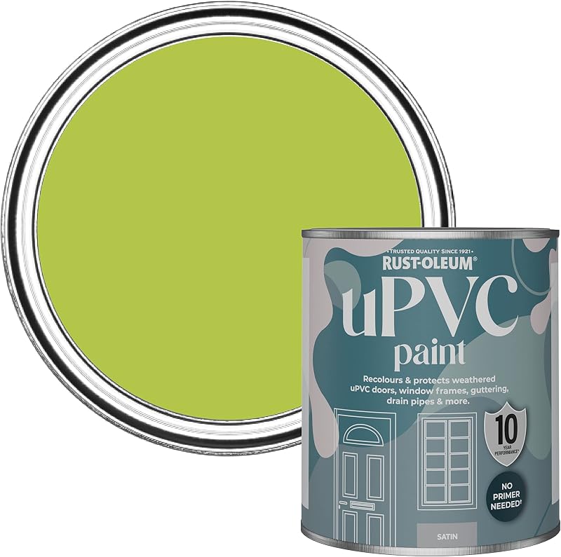 Rust-Oleum Green uPVC Door and Window Paint Satin Finish Key Lime 750ml