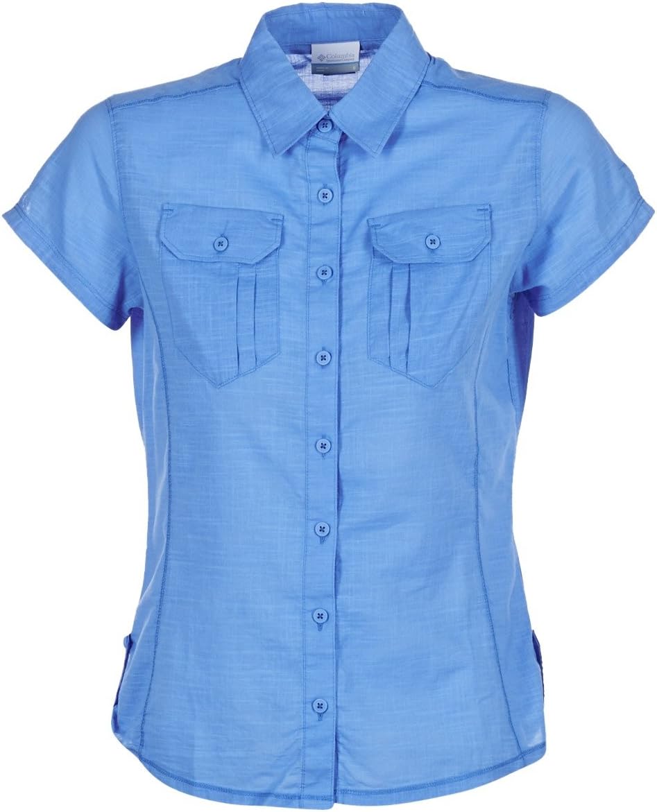 Columbia Camp Henry Solid Short Sleeve Shirt - Women39;s