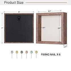 8x8 Shadow Box Frame with Linen Back - Sturdy