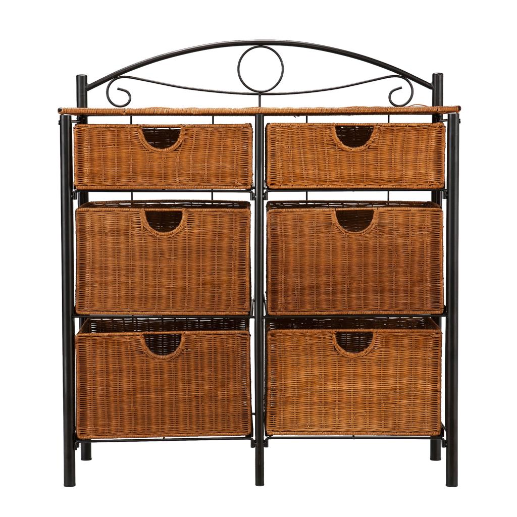 Southern Enterprises Iron/Wicker Storage Chest Amazon.ca Home & Kitchen