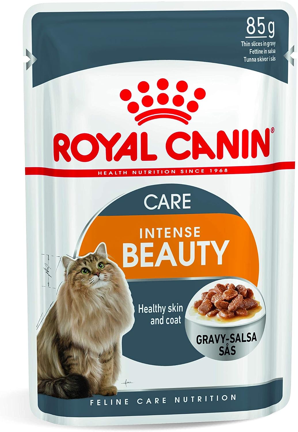 Royal Canin Hair & Skin Care Adult Wet Cat Food in Gravy 12 x 85g, 85 g (Pack of 12) - Image 3