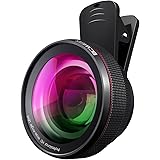 BC Master iPhone Camera Lens kit Pro 58mm, 0.45x 110° wide-angle lens + 15x macro lens,Aluminum alloy, for iPhone, Android, Samsung Mobile Phones and Tablets