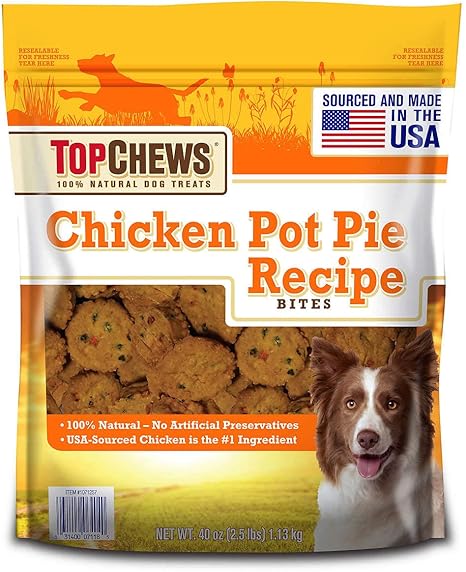 Amazon Com Top Chews Chicken Pot Pie Recipe Bites Pet Supplies