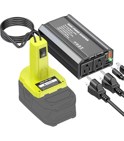2-Pack Power Wheel Adapter For Ryobi 18V One+ Batteries – 12 Gauge, With 30A Fuse, Switch, Wire Terminals, For RC Cars, E-Bikes, Robotics