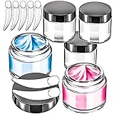 MotBach 4 Pack 2 oz Glass Jars with Lids 60ml Mini