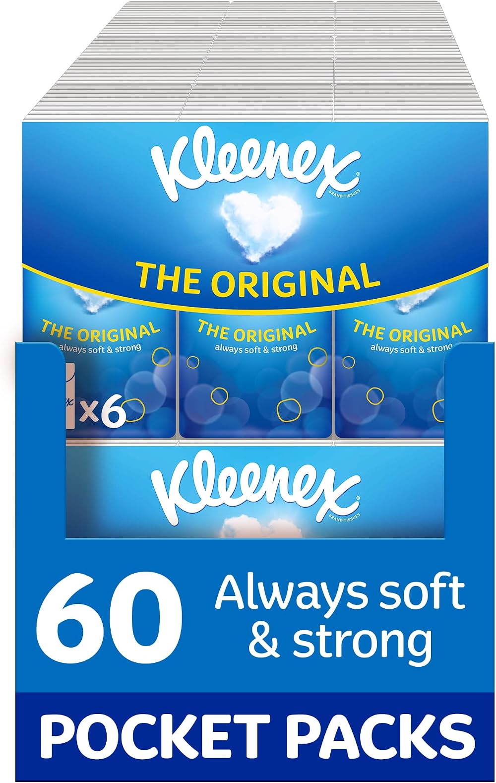 Kleenex Original Tissues Pocket Packs Travel 60 Packs 540 Sheets