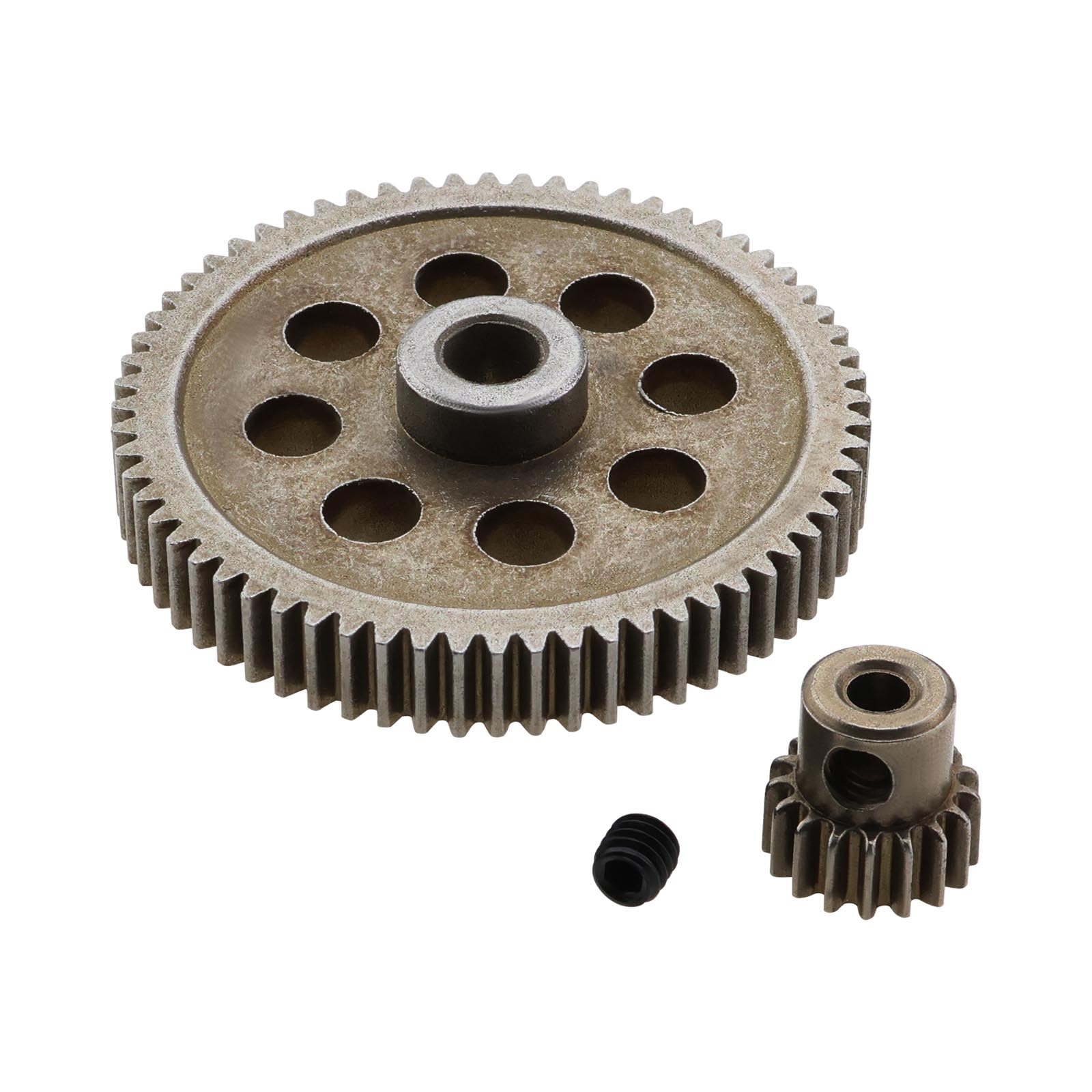 VGOL 1 Set RC Car Spur Gear Set 64T Main Gear 17T Motor Gear Compatible with Redcat L-ightning EP Drift Compatible with L-ightning EPX PRO 1/10 Scale Truck