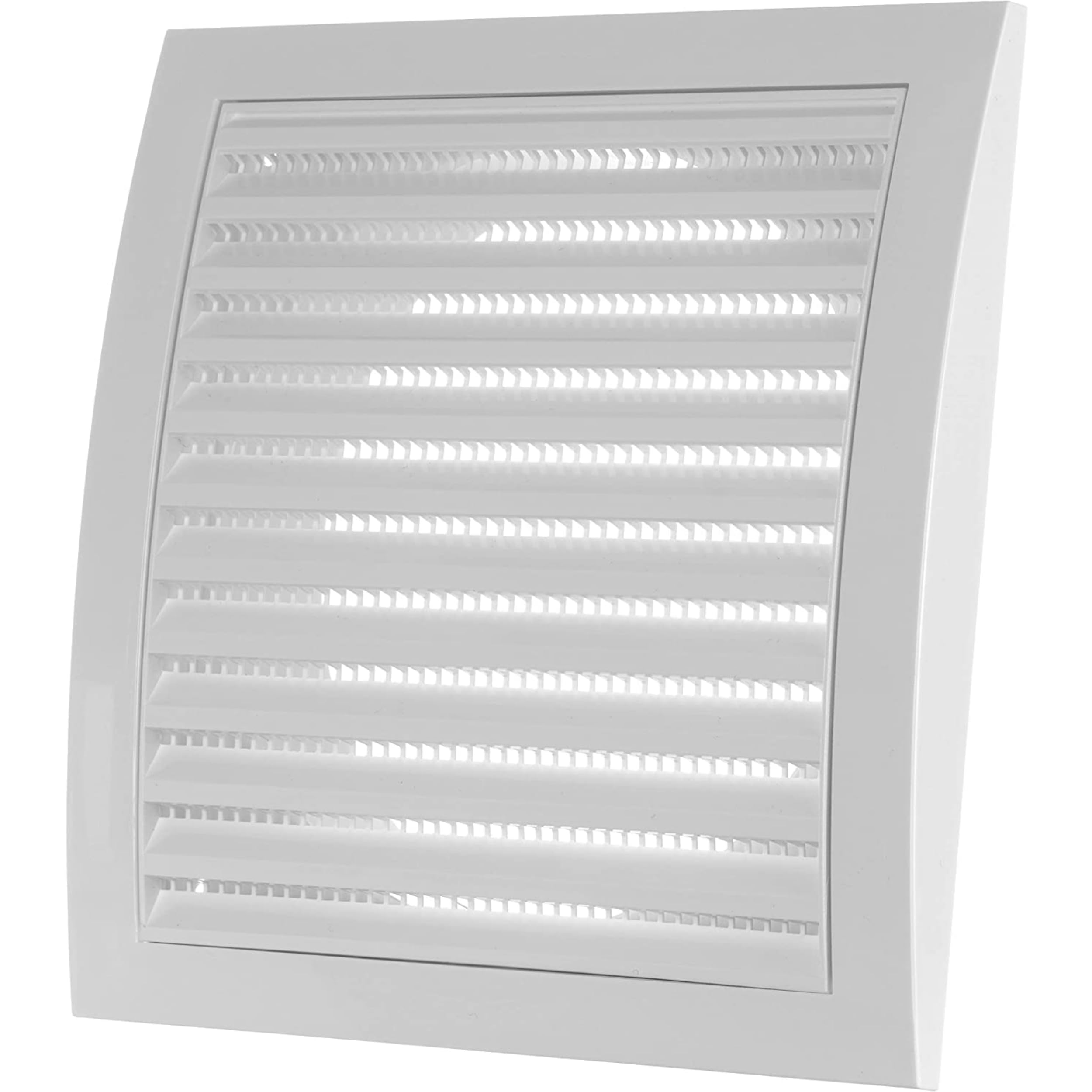 Ø 150mm / 6'' White Plastic Ventilation Grille - Air Vent Cover with Insect Protection