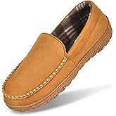 MIXIN Slippers for Men House Shoes Moccasin with Comfortable Memory Foam Indoor Outdoor
