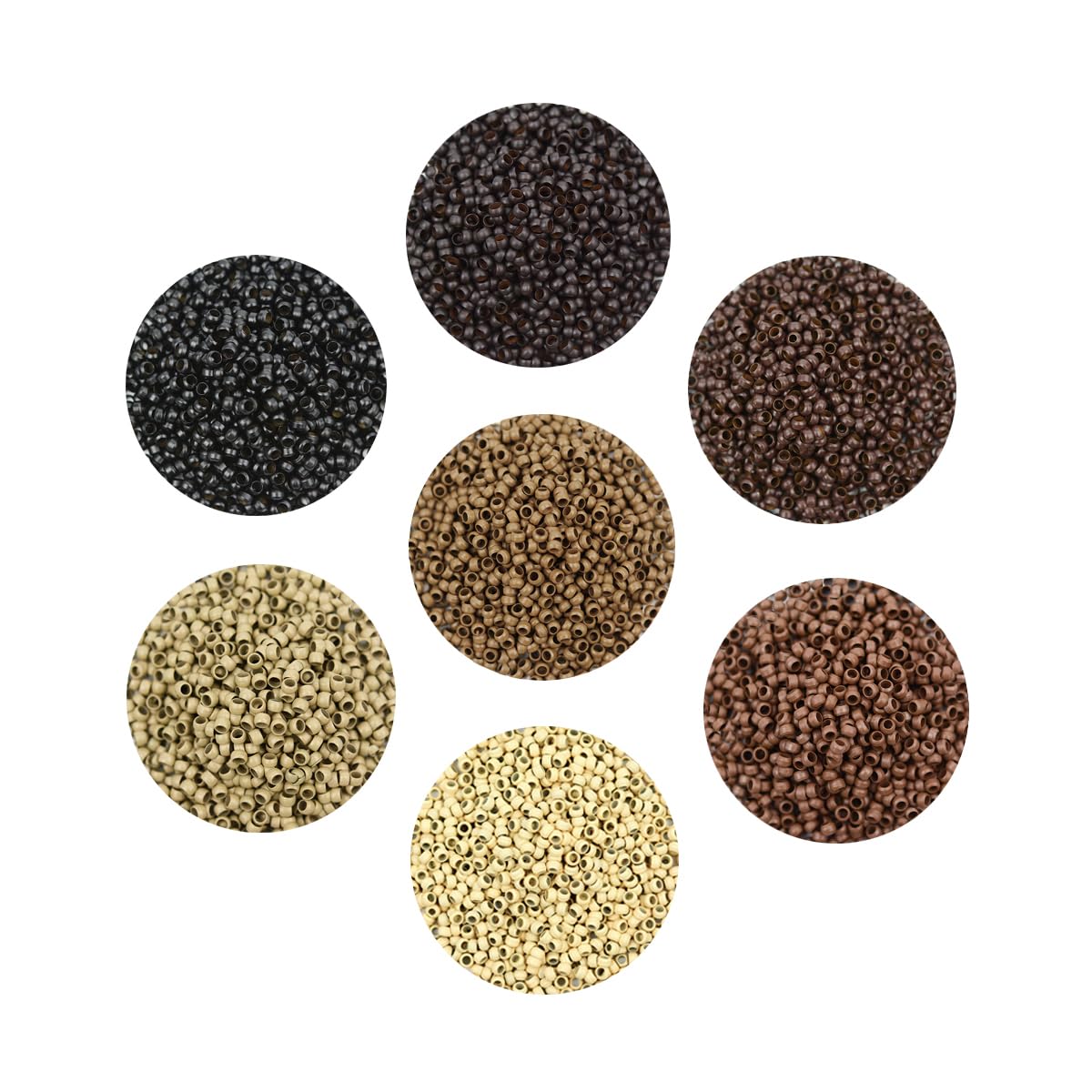 Photo 1 of ** light brown only**
500 Pcs 2.5x1.5x1.6mm Copper Nano Rings Micro Links Nano Beads for Tip Hair Extensions Hair Beads (Light Brown)