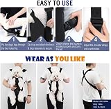 Pawaboo Adjustable Pet Carrier Backpack Front Legs Out for Small Dogs Black view 3
