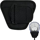 Cosmos Fly Fishing Net Holster - Adjustable Belt-Mounted Fish Landing Net Holder for Fishing Gear &amp; Racket, Hands Free Waist Holder for Dip Netting Accessory