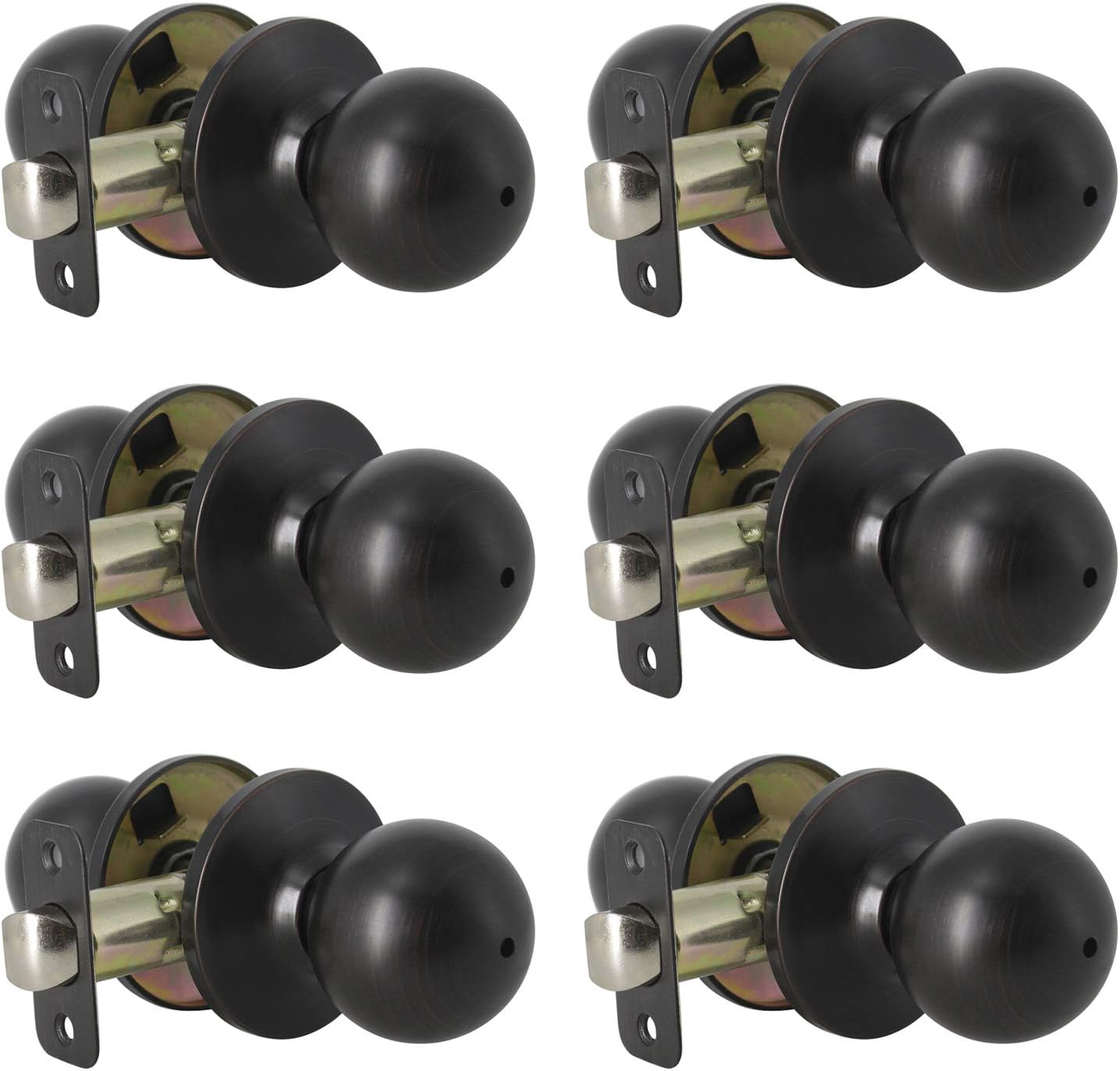 Probrico Keyless Door Knobs and Handles Bedroom or Bathroom Privacy