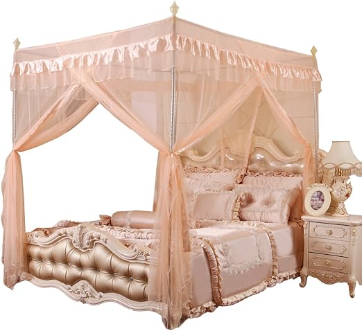 Amazon Com Mengersi Girls Princess Canopy Bed Curtain For Little