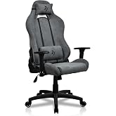 Arozzi Torretta Gaming Chair Soft Fabric Ash | Ergonomic, Adjustable Backrest, Neck &amp; Lumbar Pillows, Swedish Design, Home Office, Computer Chair