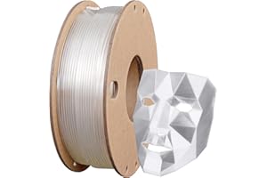 Dikale PLA+ 3D Printer Filament 1.75mm No Tangle, Neatly Wound Filament Net Weight 250g Spool, PLA Pro Plus Clear, Transparent