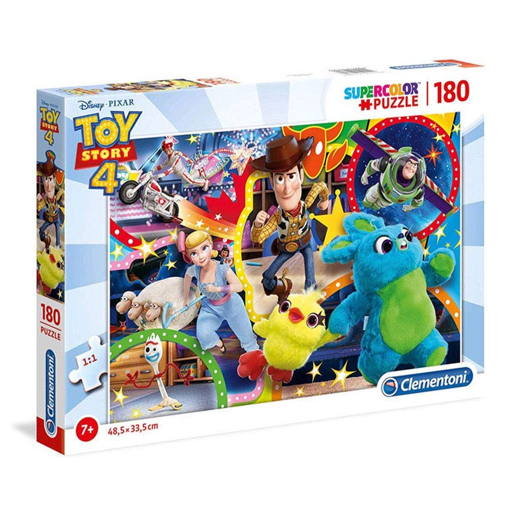 Clementoni - 29769 - Supercolor Puzzle - Disney Toy Story 4-180 pieces - Made in Italy - jigsaw puzzle children age 7+