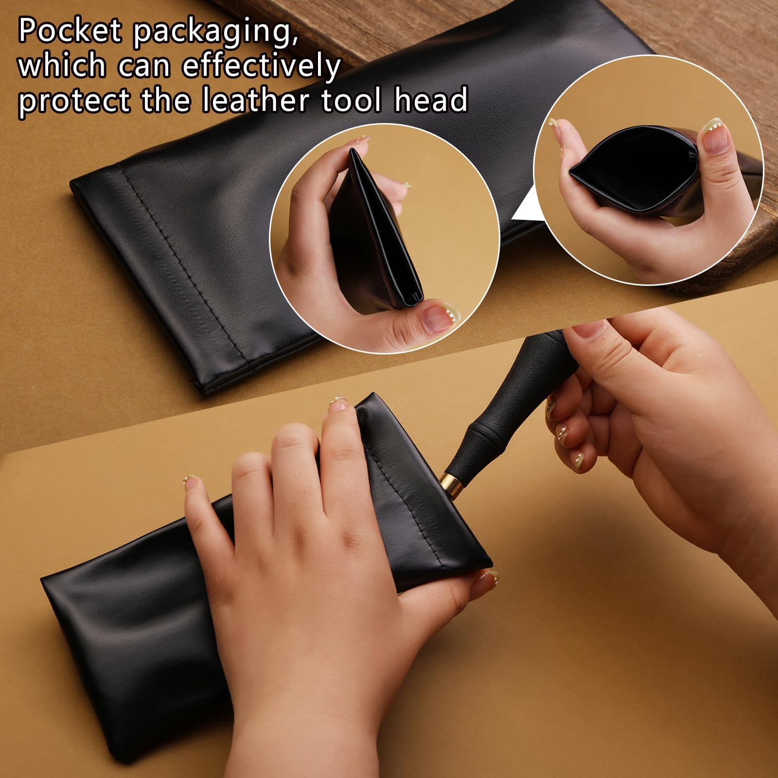 DIUDUS Pro Detail Rougher, Leather Roughing Tool Roughing Leather Craft Surface Tool, Leather Polish File Tool with Ergonomic Handle Leather Working Leathercraft Tools for Edge Polishing(5mm)