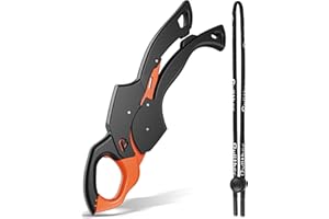 pullther fishing Fish Gripper 9.2",Fish Grabber Tool with Lanyard,Fish Holder for Saltwater