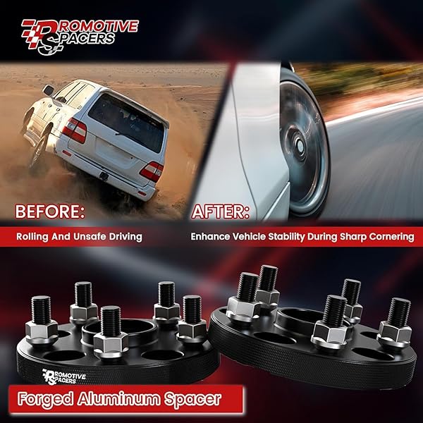 2PC FORGED 5X127 (5X5) HUBCENTRIC WHEEL SPACERS 50MM, 71.5MM HUB BORE 1/2-20 STUDS, COMPATIBLE WITH 2007-2017 JEEP WRANGLER, 1999-2010 GRAND CHEROKEE, 2006-2010 COMMANDER