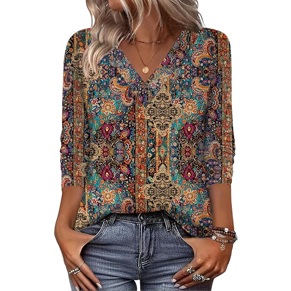 Amazon.com: Zeagoo Women's Clothing Long Sleeve V Neck T Shirts